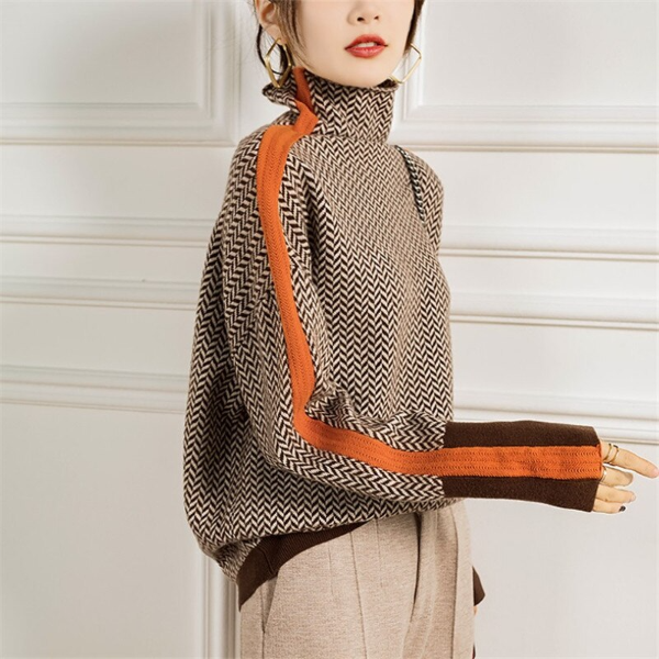 Selena - Pullover con Collo Alto