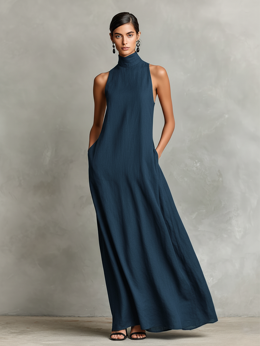 Chiara | Abito Maxi Collo Alto