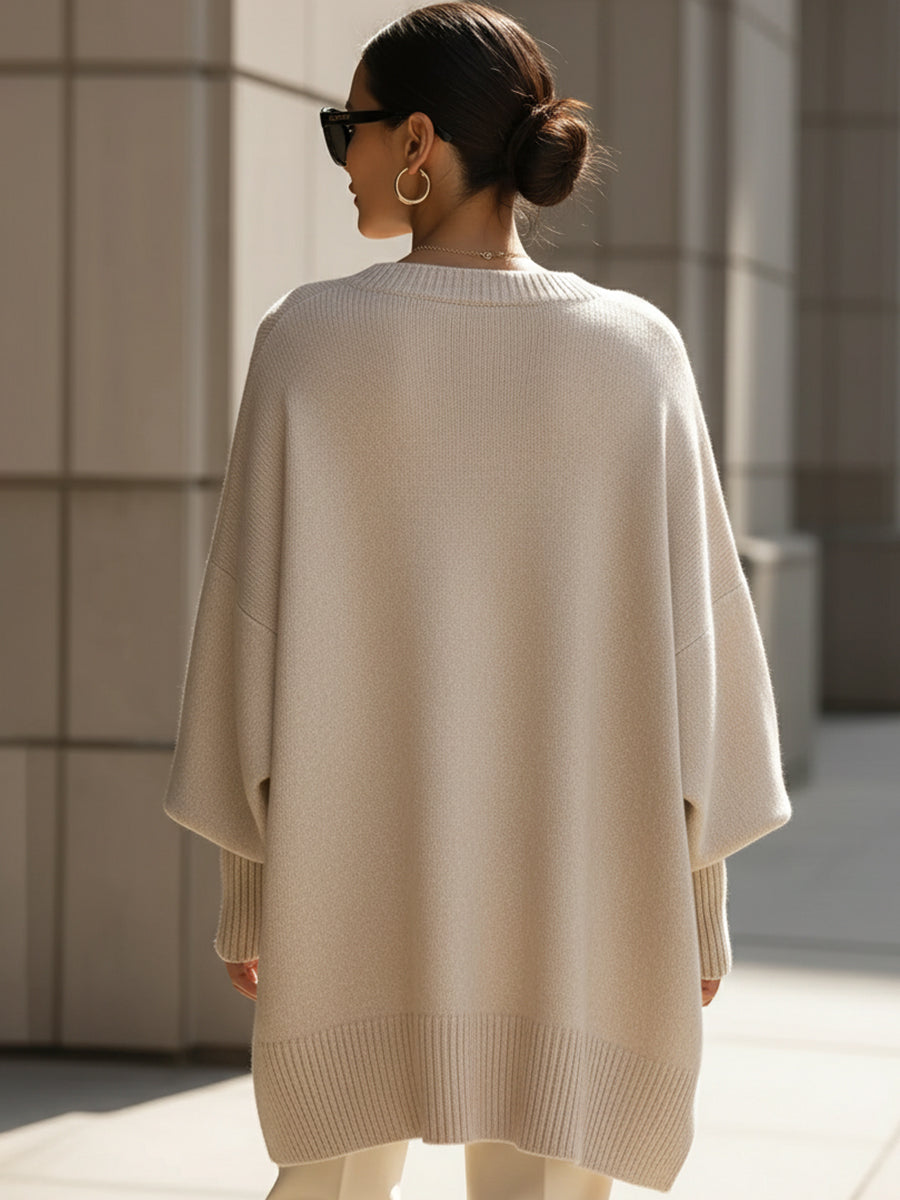 Evelyne - Maglione Chic in Misto Lana