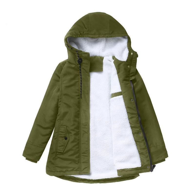 AMINA™ - Cappotto Invernale Spesso con Cappuccio e Fodera Trapuntata per Massimo Calore