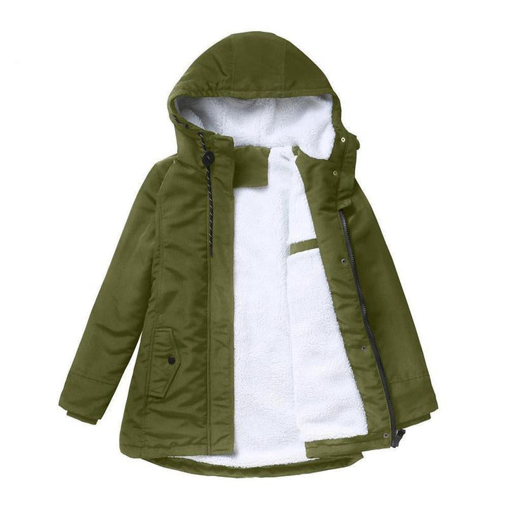 AMINA™ - Cappotto Invernale Spesso con Cappuccio e Fodera Trapuntata per Massimo Calore