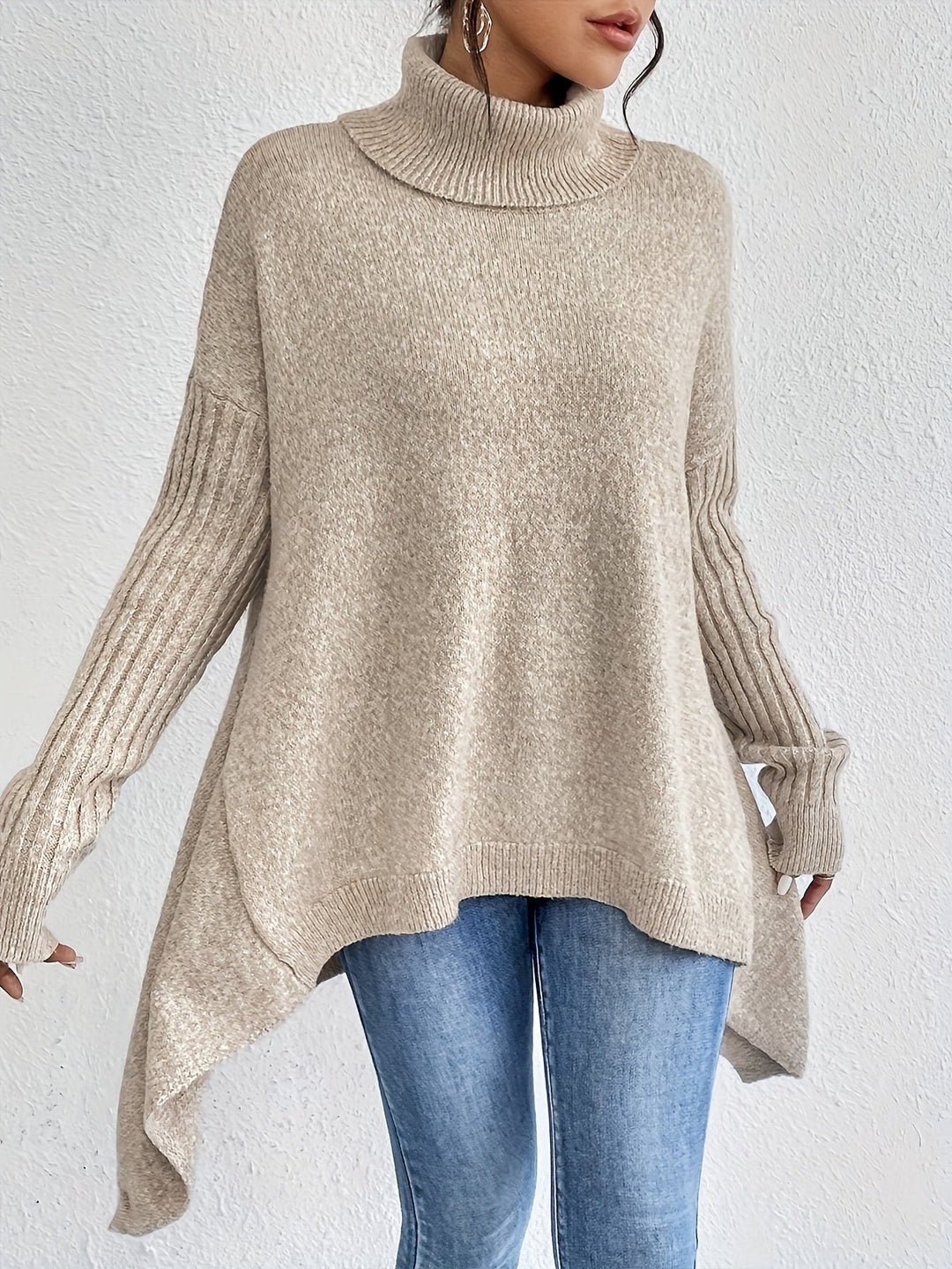 ODETTE™|MAGLIONE DOLCEVITA OVER
