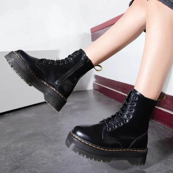Allison | Stivaletti Combat Chunky con Lacci