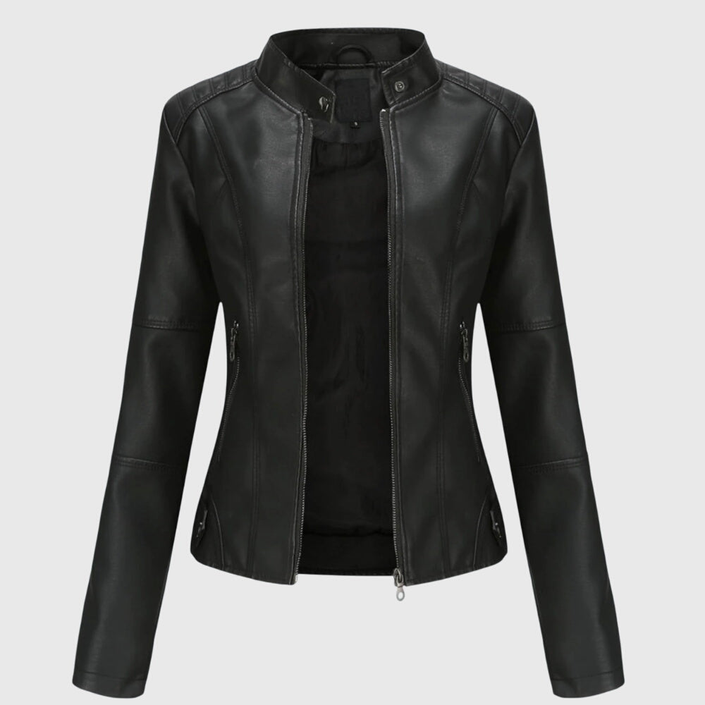 Giorgina™ - Elegante Giacca in Pelle per Donna