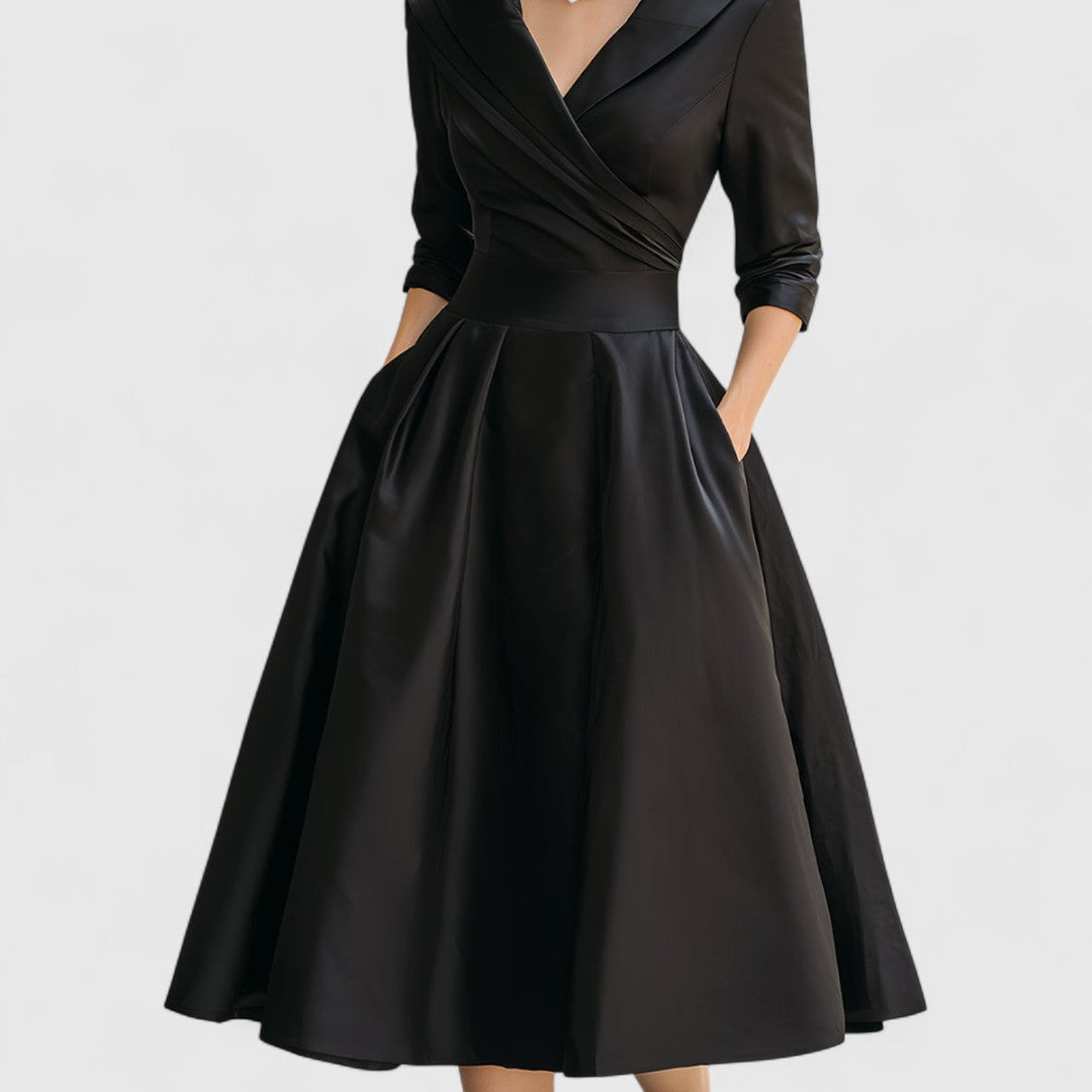 Rosalie | Elegante abito midi con una sottile lucentezza