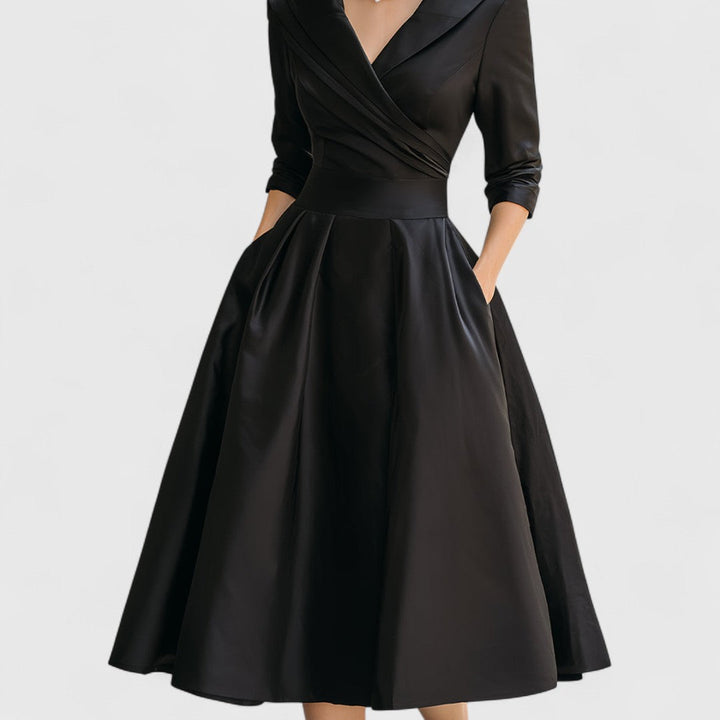 Rosalie | Elegante abito midi con una sottile lucentezza
