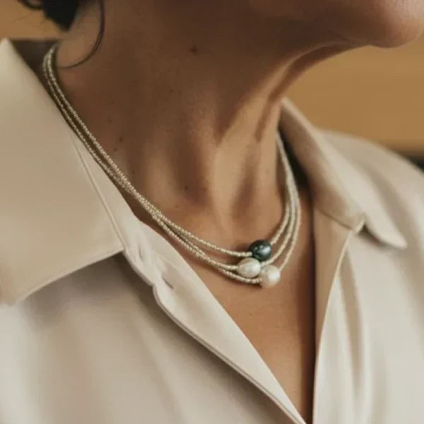 Collana di perle naturali
