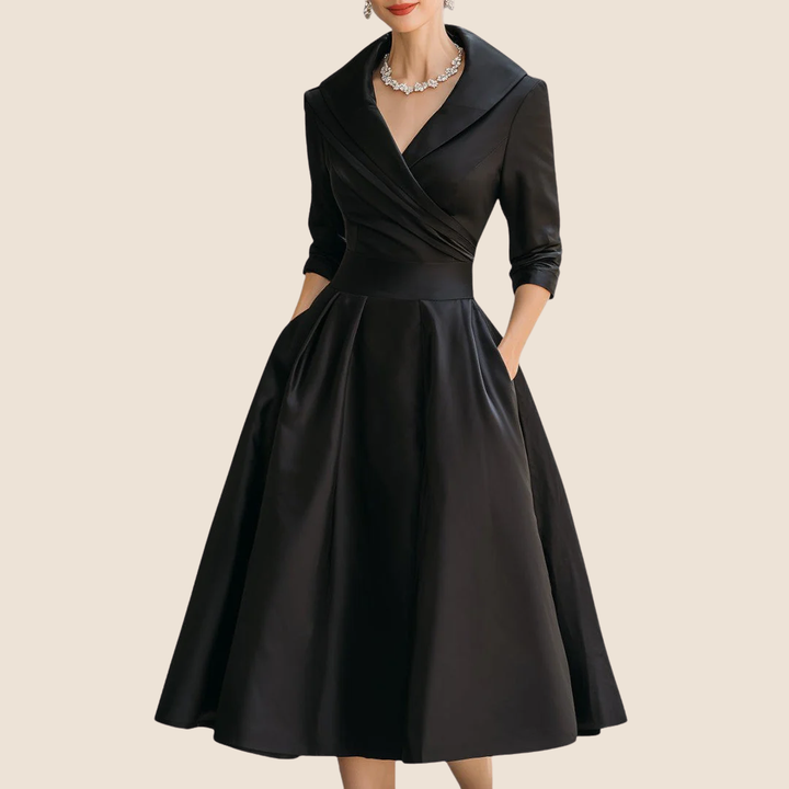 Rosalie | Elegante abito midi con una sottile lucentezza