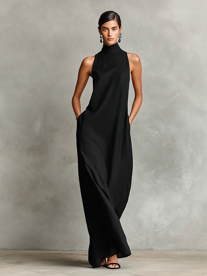 Chiara | Abito Maxi Collo Alto