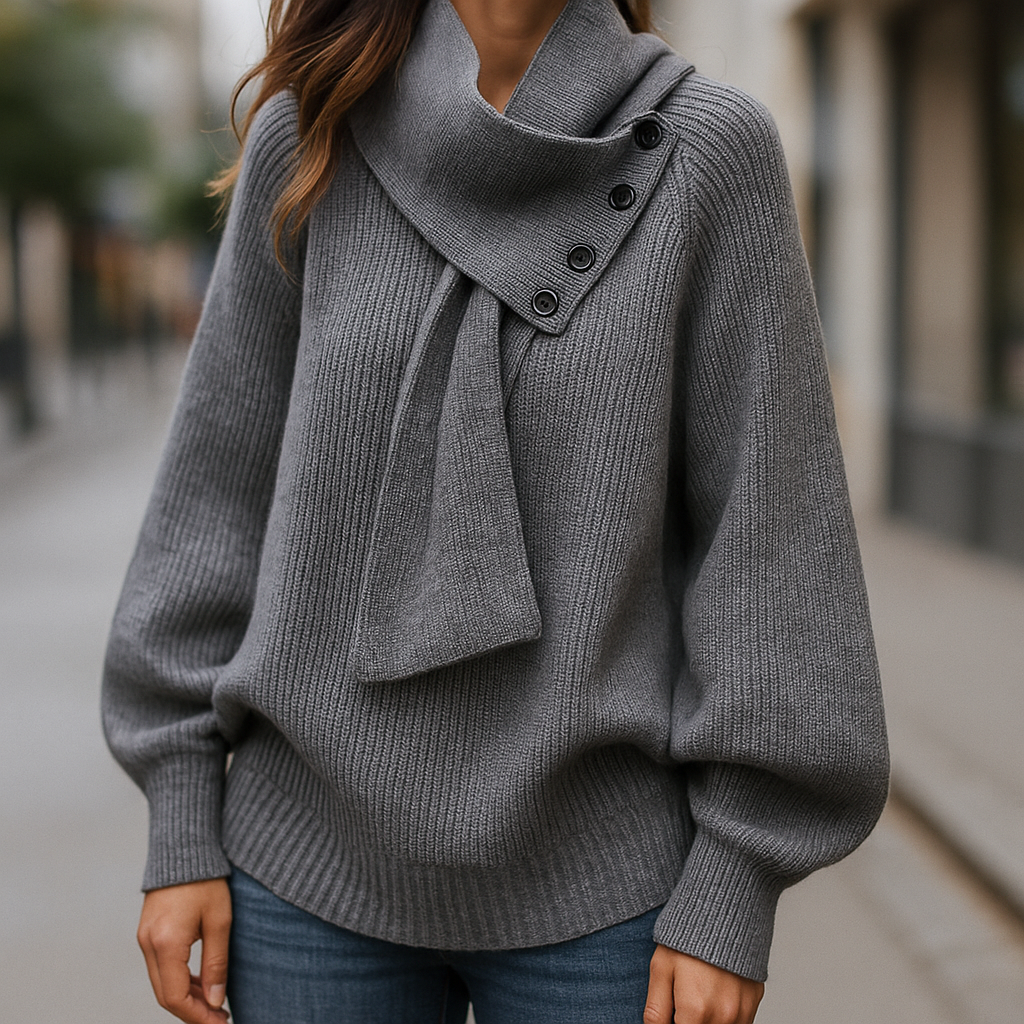 ELZA™|MAGLIONE COLLO SCIARPA
