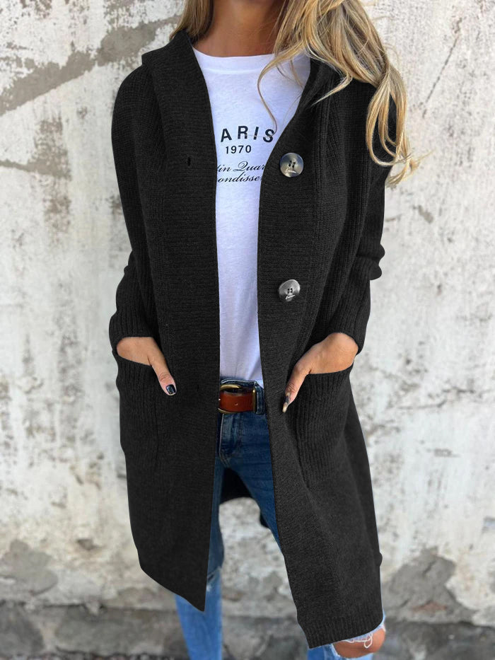 Frida - Cardigan lungo elegante in maglia