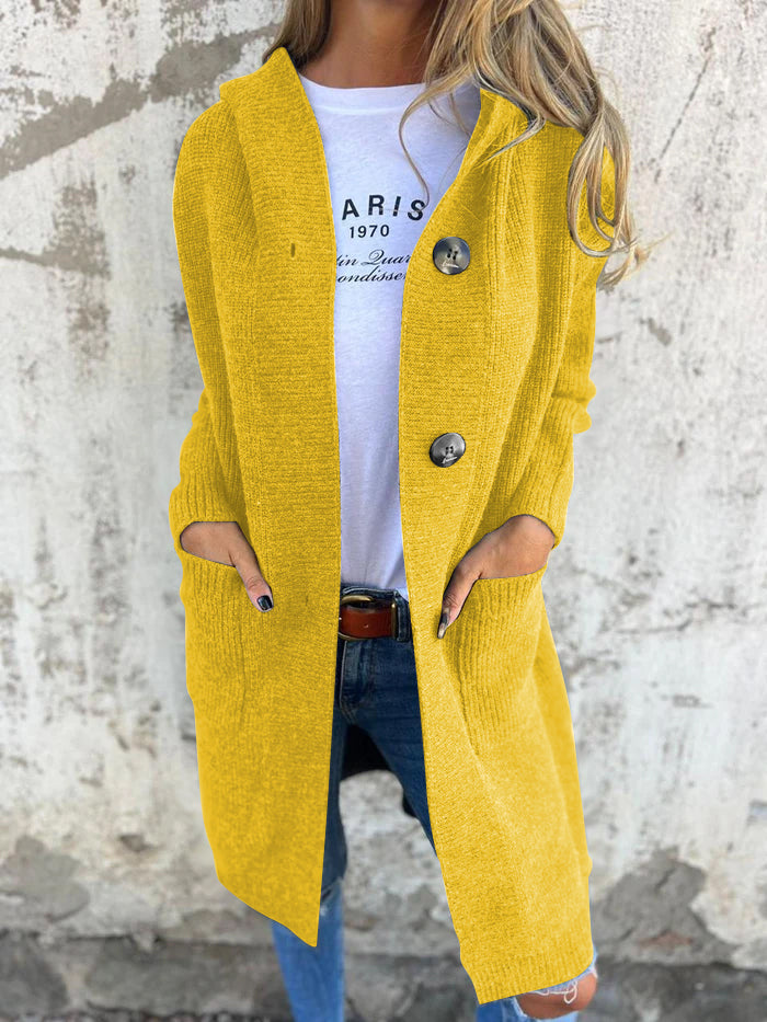 Frida - Cardigan lungo elegante in maglia