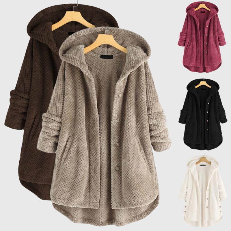 Franca™ - Giacca in Pile con Cappuccio Elegante