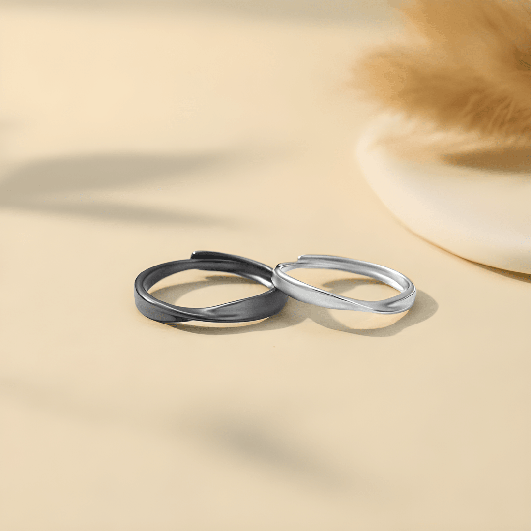 Set di Anelli Promessa d'Amore – Anelli Abbinati per Coppie