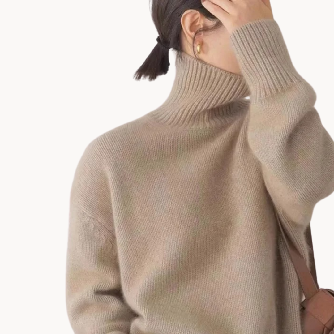 Juliette Cashmere High Neck Sweater