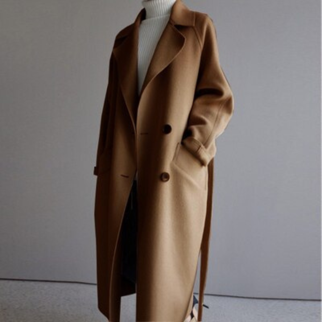 Clara - Trench Coat in Lana per Donna