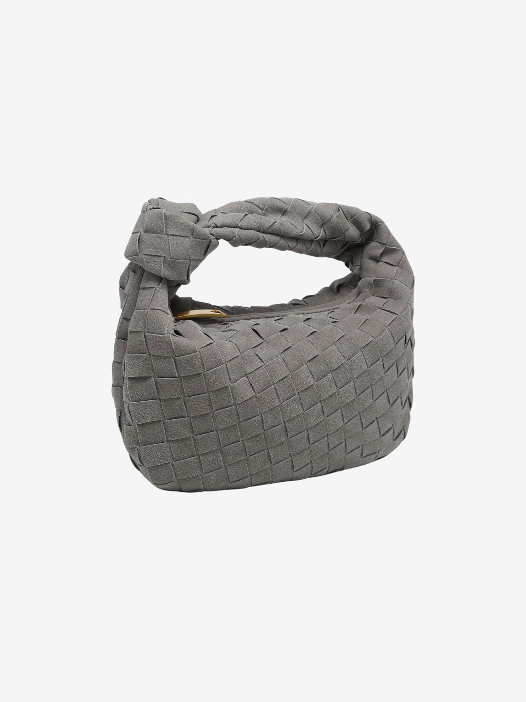 Mini Borsa con Manico Intrecciato in Marigold