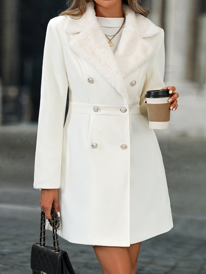 Serine | Bicolor Spliced Collar Coat