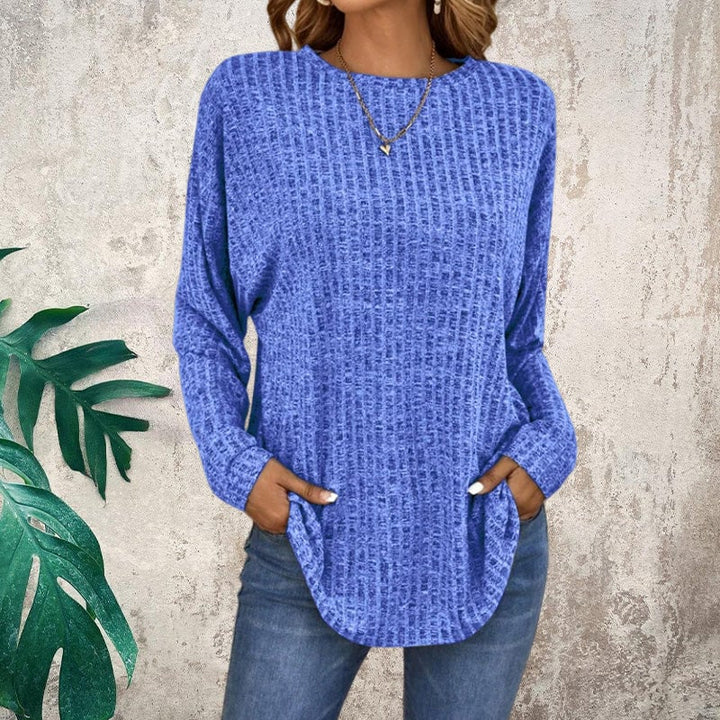 🌸Maglione Casual a Manica Lunga in Morbido Cotone Misto, Vestibilità Ampia e Disponibile in Vari Colori!
