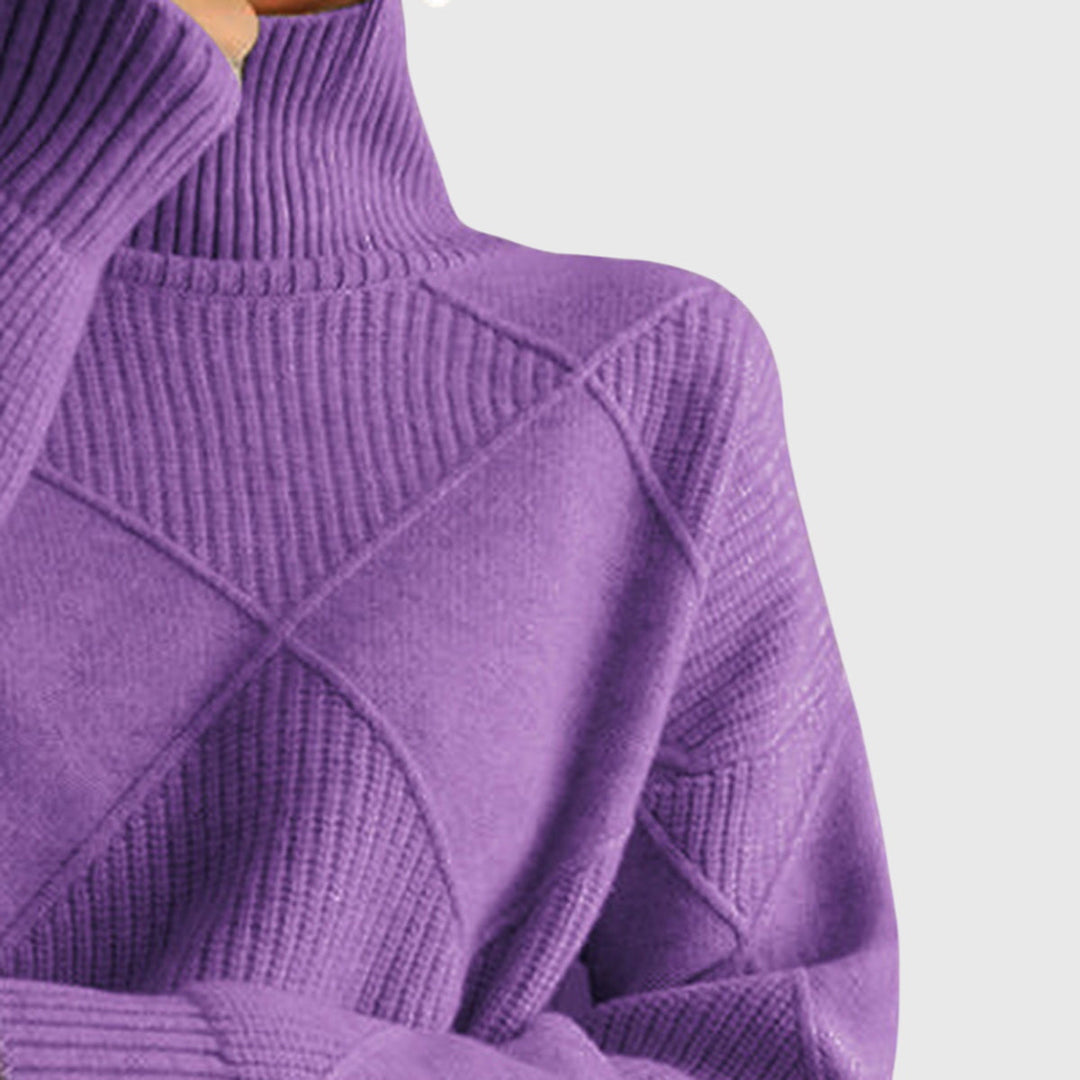 Angela™ - Maglione con Collo Alto
