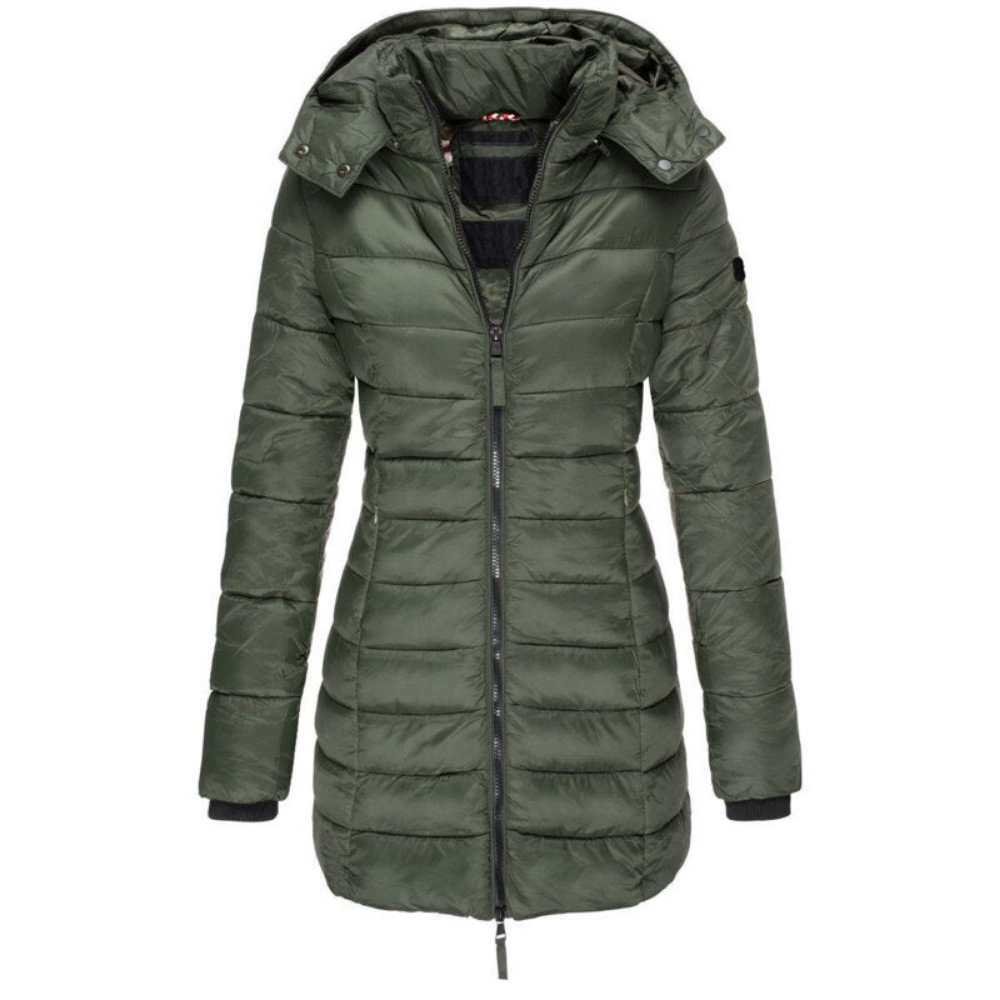 Elisa - Giacca Piumino con Cappuccio e Zip Confortevole
