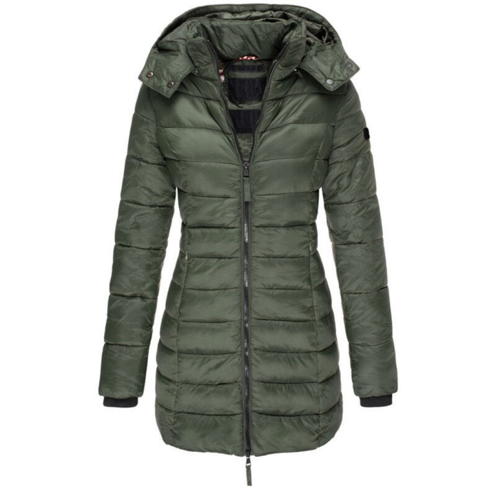 Elisa - Giacca Piumino con Cappuccio e Zip Confortevole