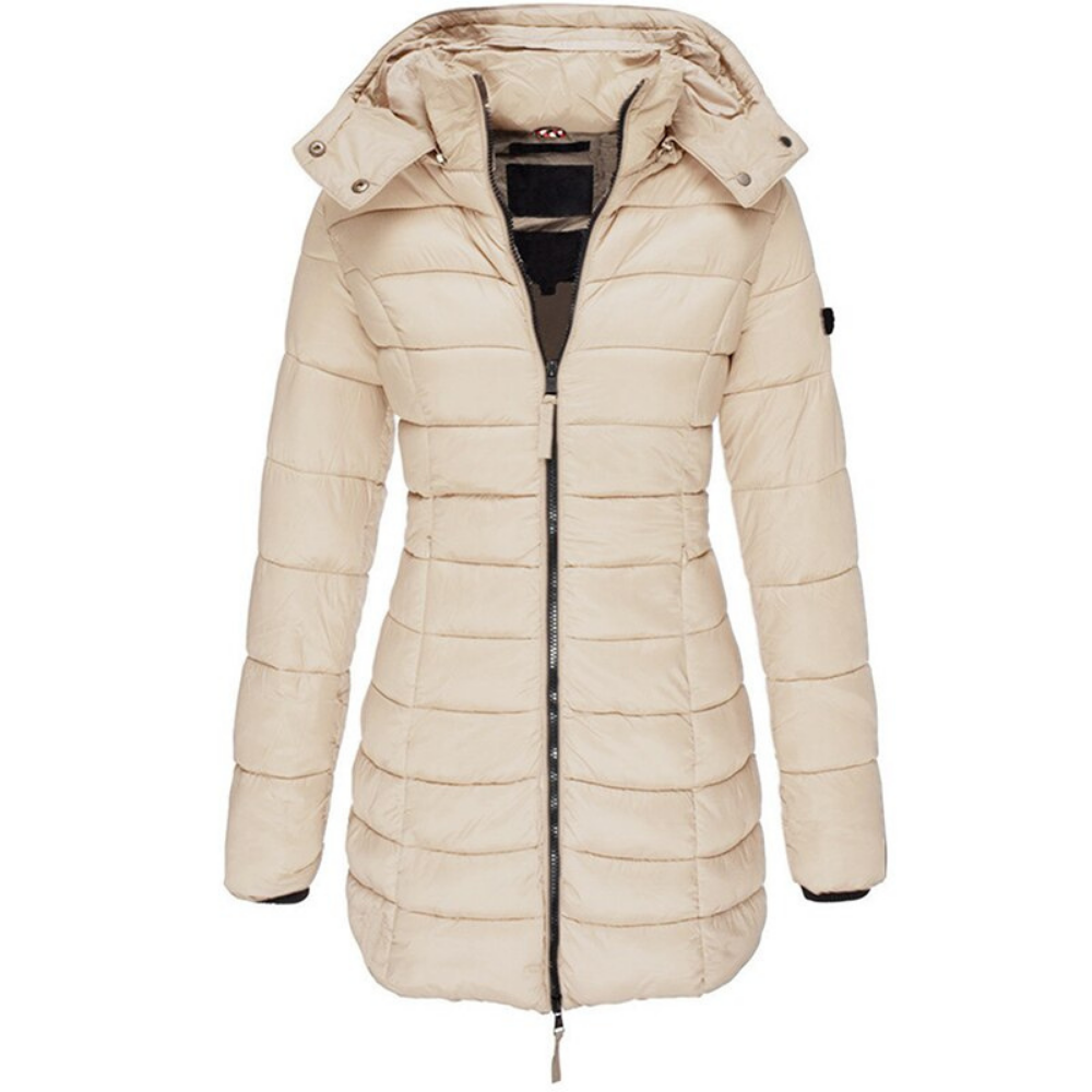 Elisa - Giacca Piumino con Cappuccio e Zip Confortevole