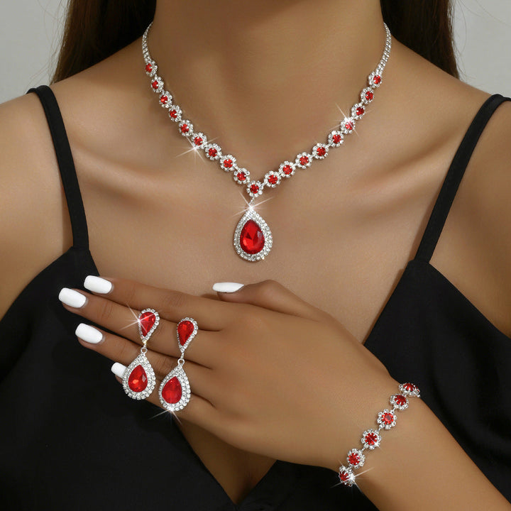 Set di gioielli da sposa in tre pezzi