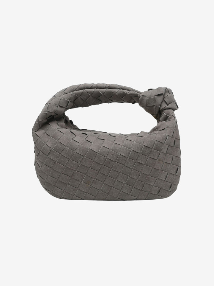 Mini Borsa con Manico Intrecciato in Marigold