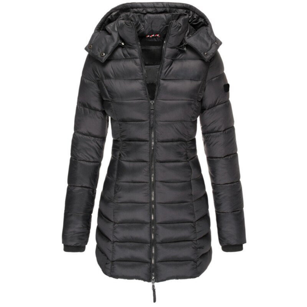 Elisa - Giacca Piumino con Cappuccio e Zip Confortevole