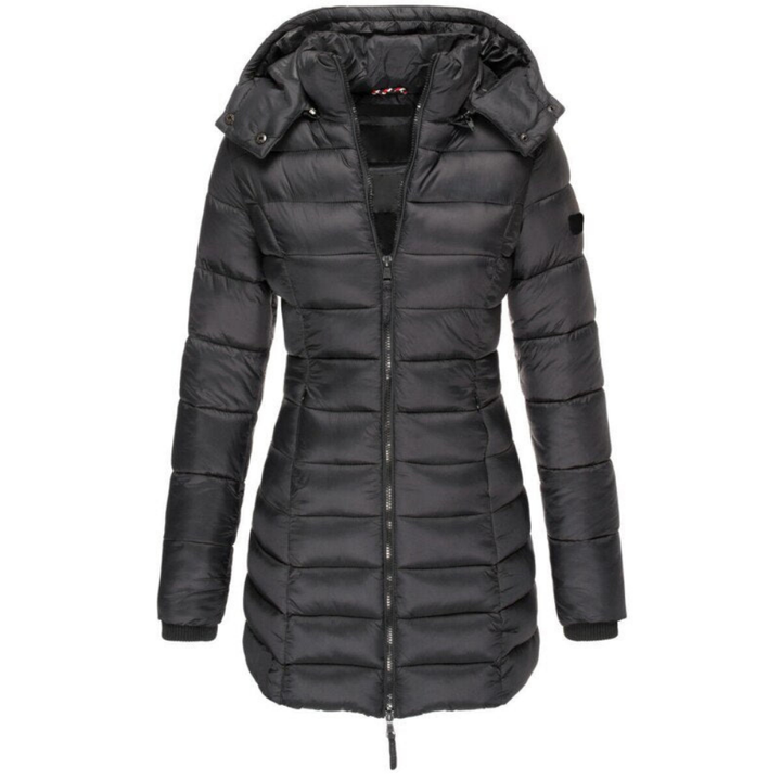 Elisa - Giacca Piumino con Cappuccio e Zip Confortevole