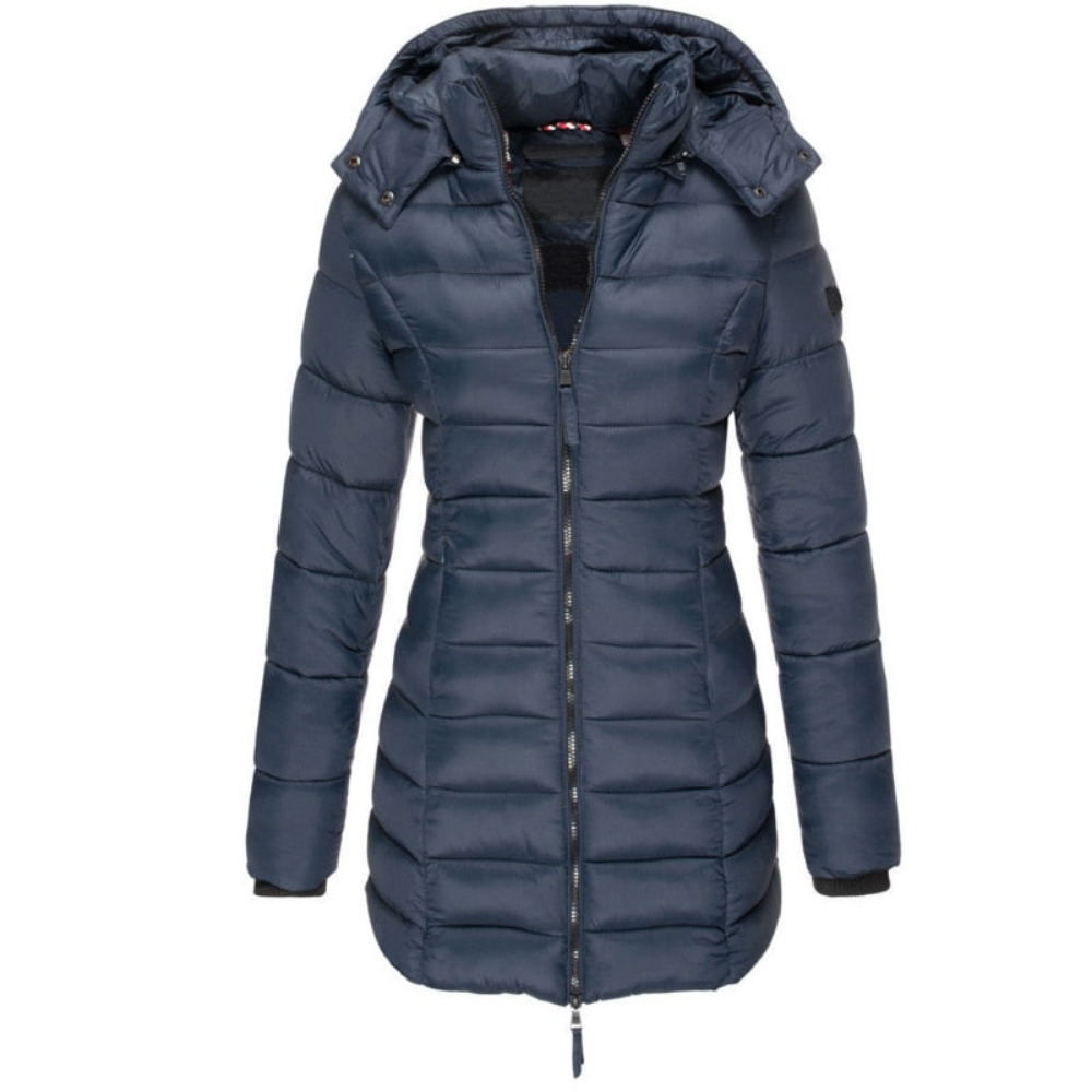 Elisa - Giacca Piumino con Cappuccio e Zip Confortevole