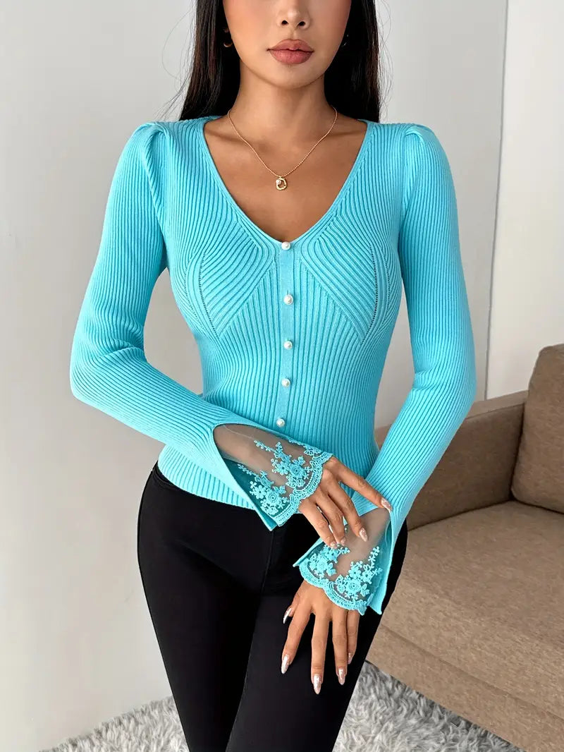 NÉLIA™|MAGLIA ELEGANTE SCOLLO V