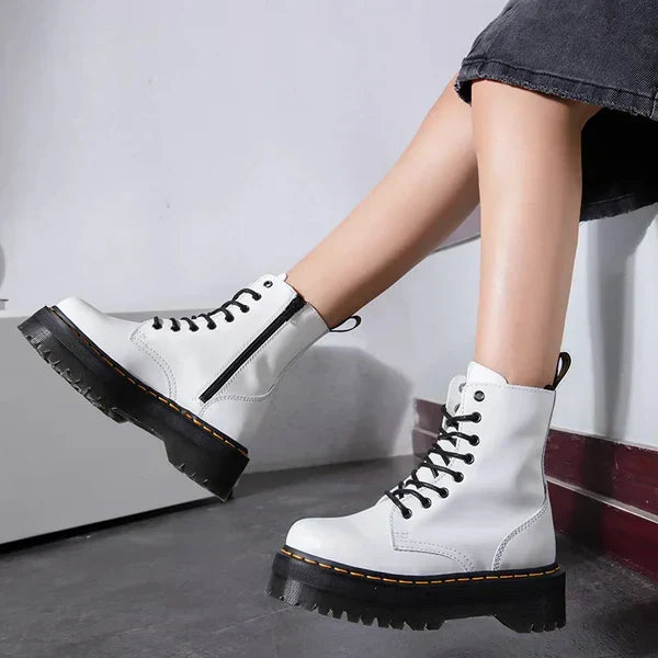 Allison | Stivaletti Combat Chunky con Lacci