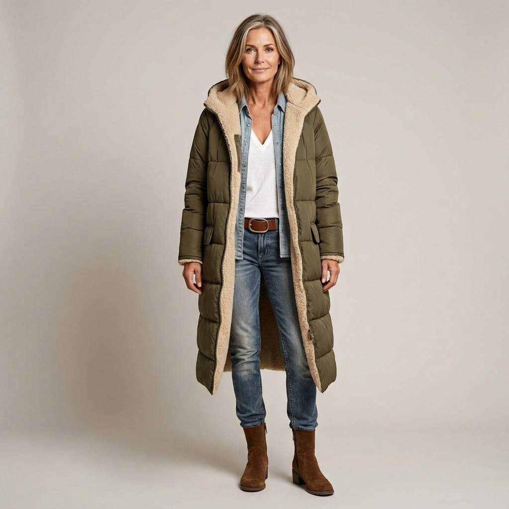 Amelia | Cappotto Elegante Reversibile per Donna