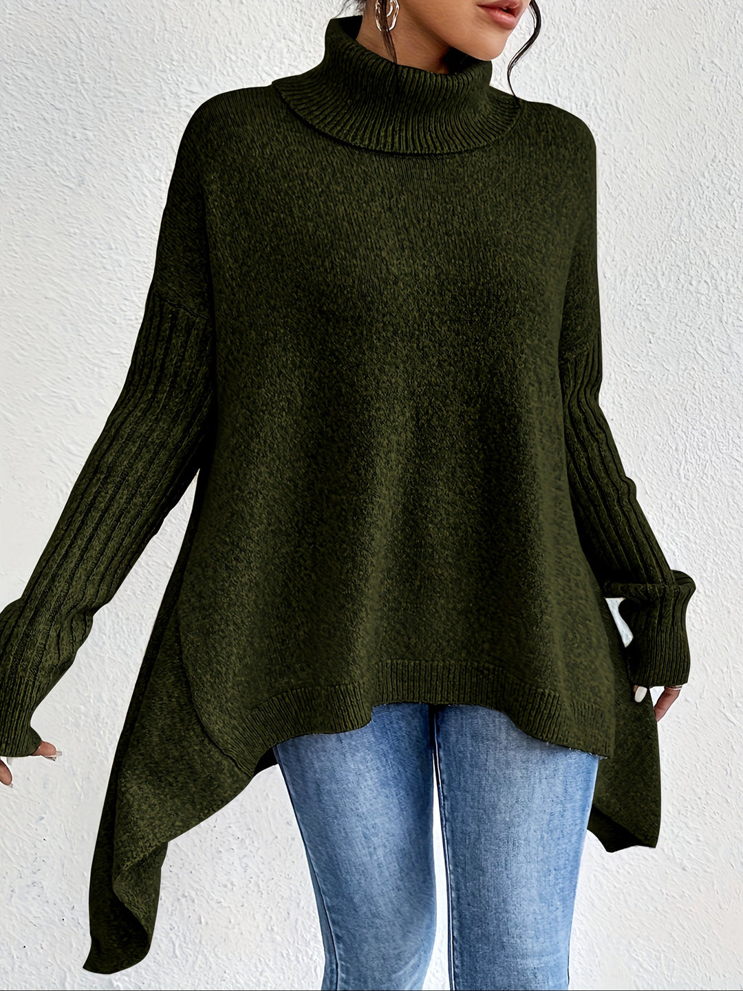ODETTE™|MAGLIONE DOLCEVITA OVER