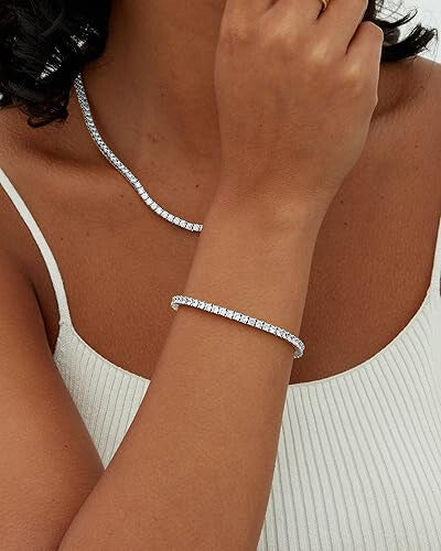 Bracciali da tennis in moissanite