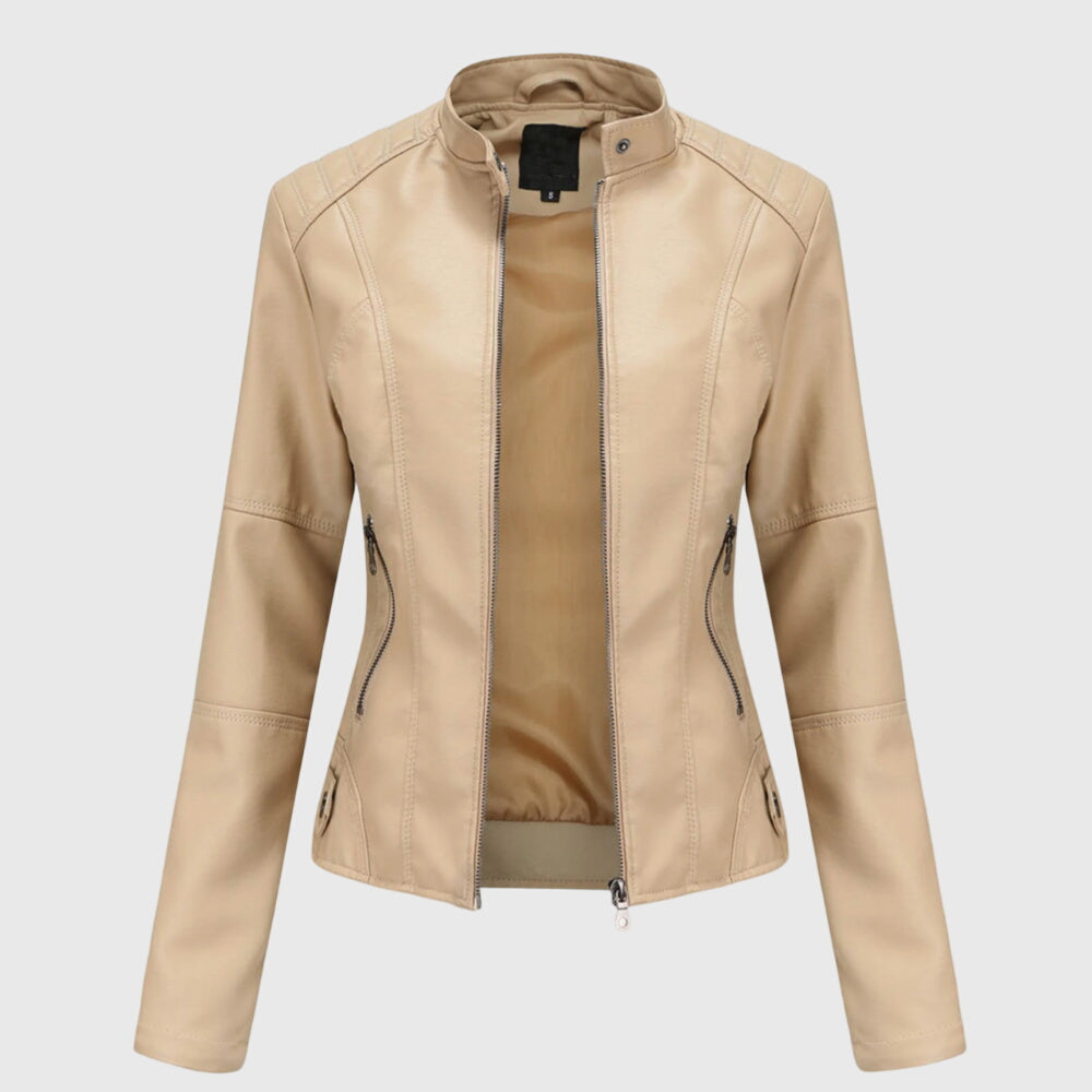 Giorgina™ - Elegante Giacca in Pelle per Donna