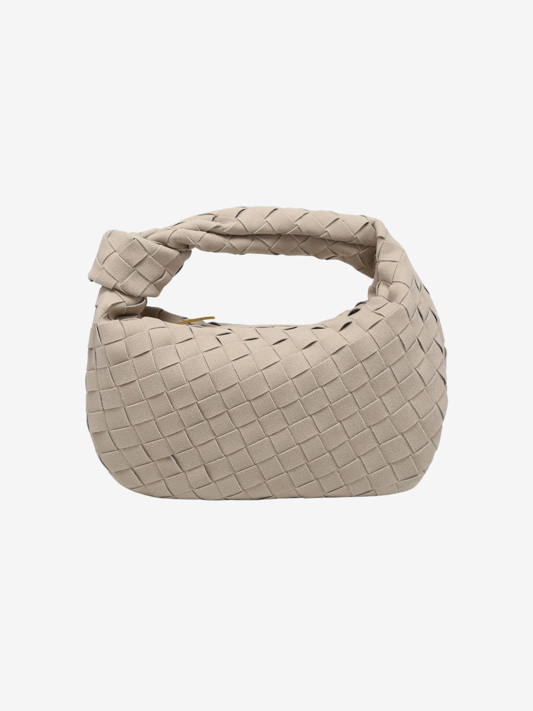 Mini Borsa con Manico Intrecciato in Marigold
