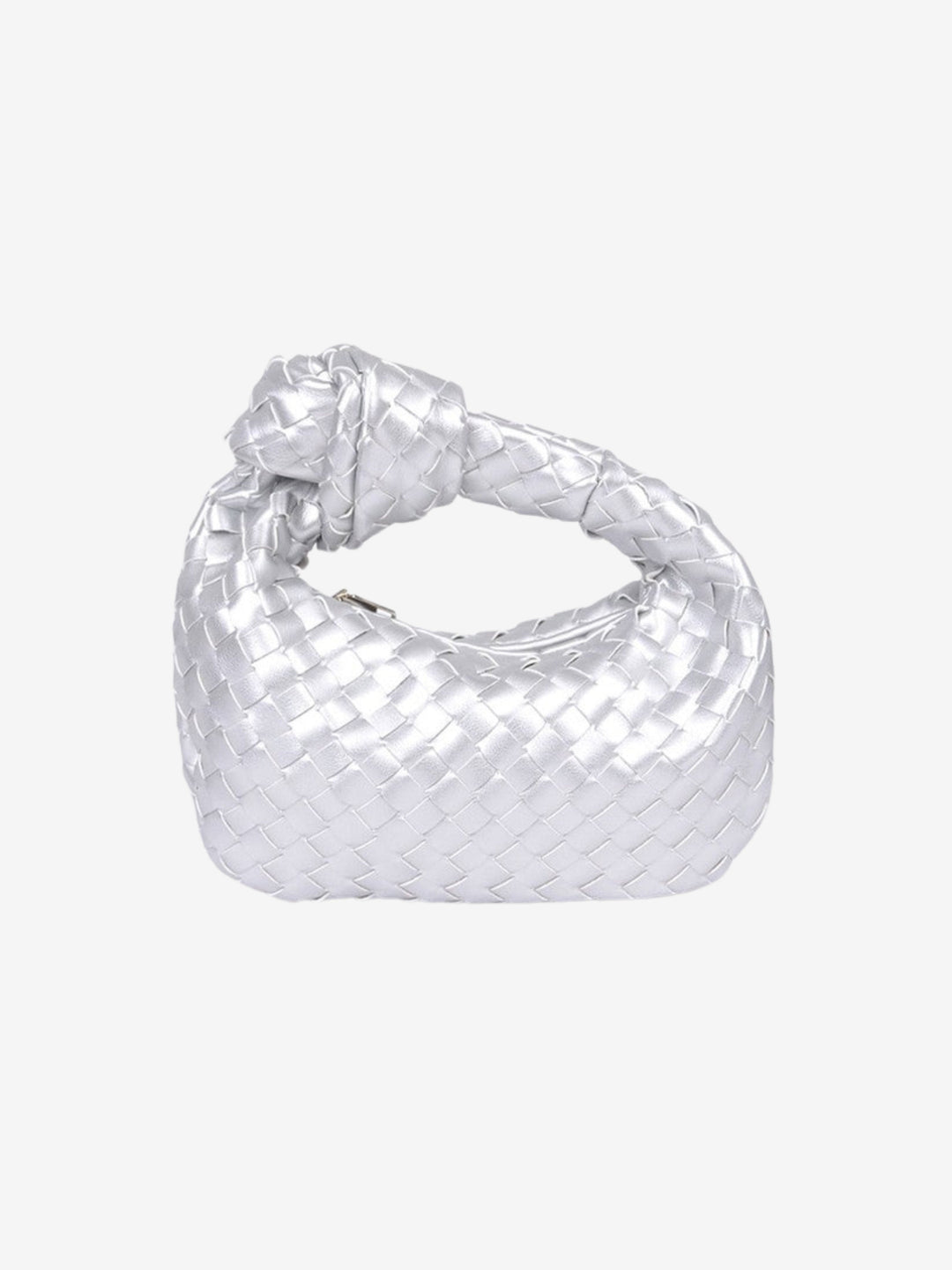 Mini Borsa con Manico Intrecciato in Marigold