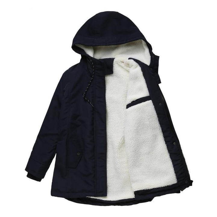 AMINA™ - Cappotto Invernale Spesso con Cappuccio e Fodera Trapuntata per Massimo Calore