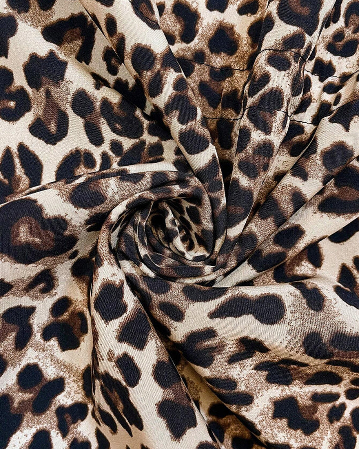 Giacca Reversibile con Cappuccio e Stampa Leopardata