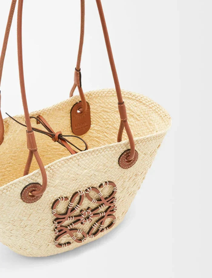 Le Borse "Riviera" — Cesto Intrecciato in Raffia
