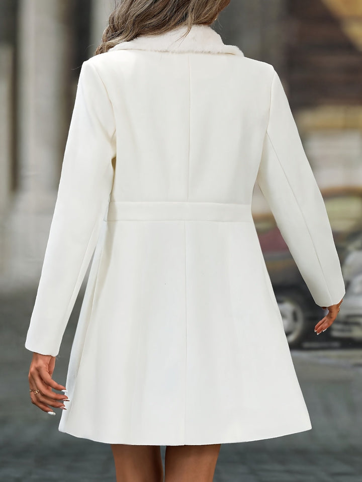 Serine | Bicolor Spliced Collar Coat