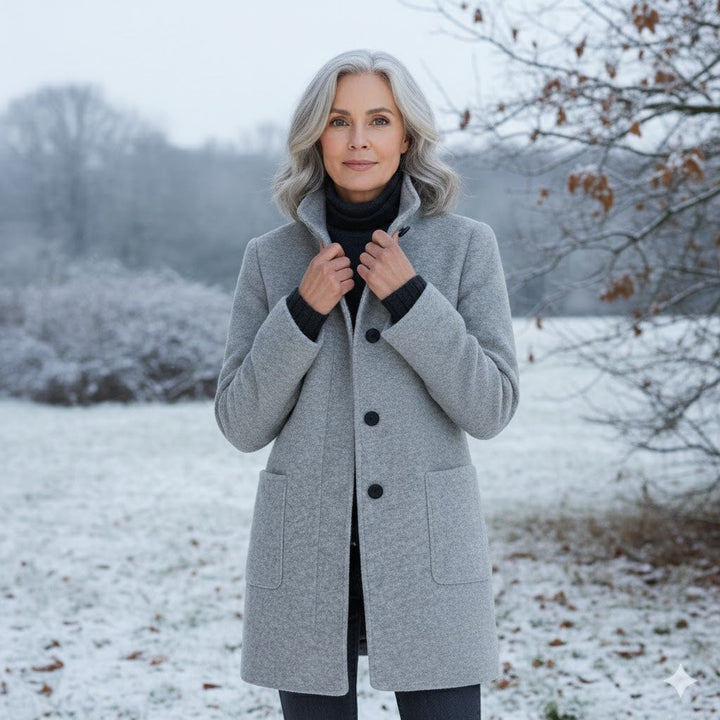 Susan | Cappotto Classico in Lana per l'Uso Quotidiano