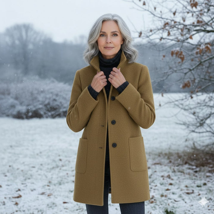 Susan | Cappotto Classico in Lana per l'Uso Quotidiano