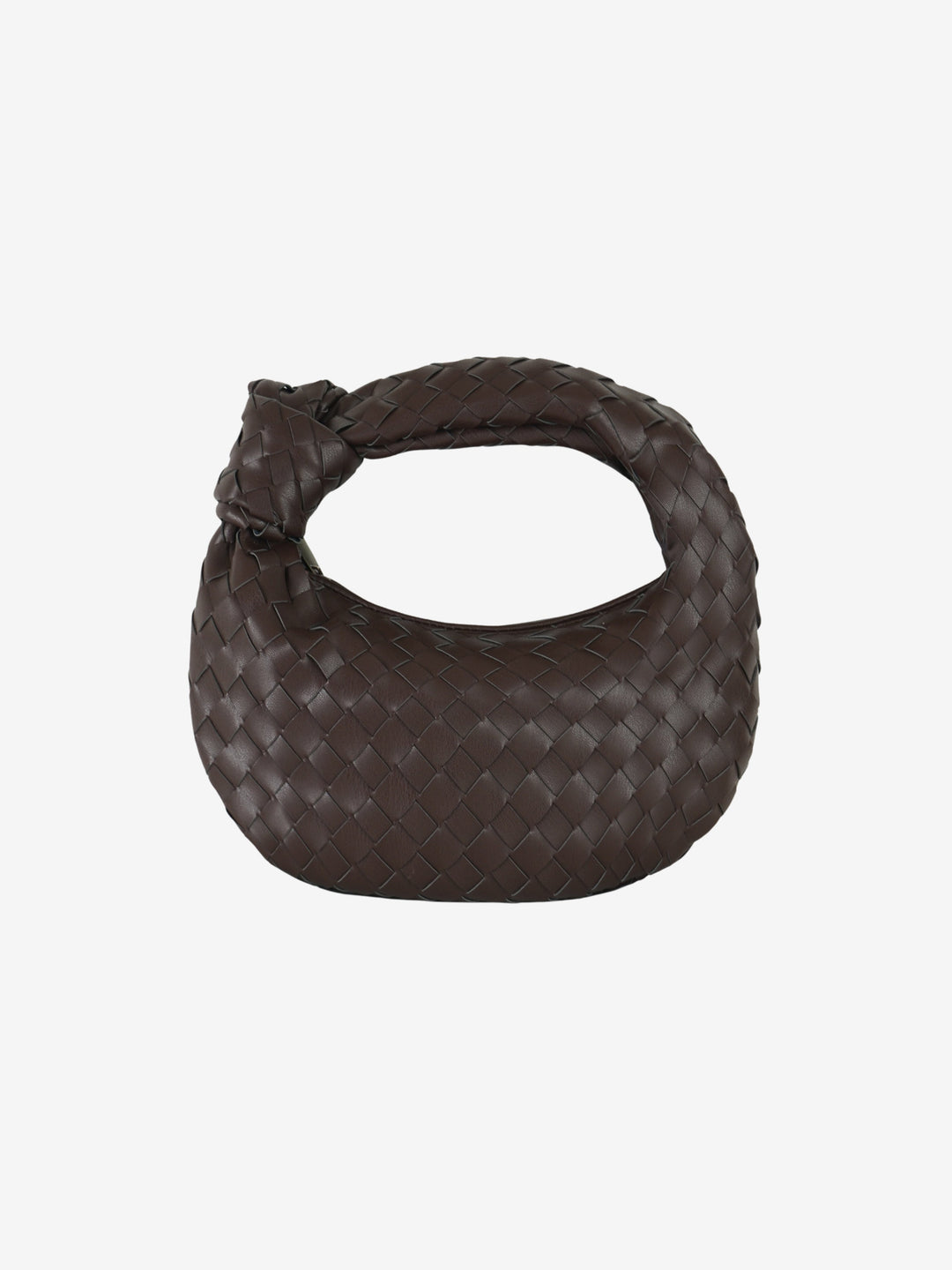 Mini Borsa con Manico Intrecciato in Marigold