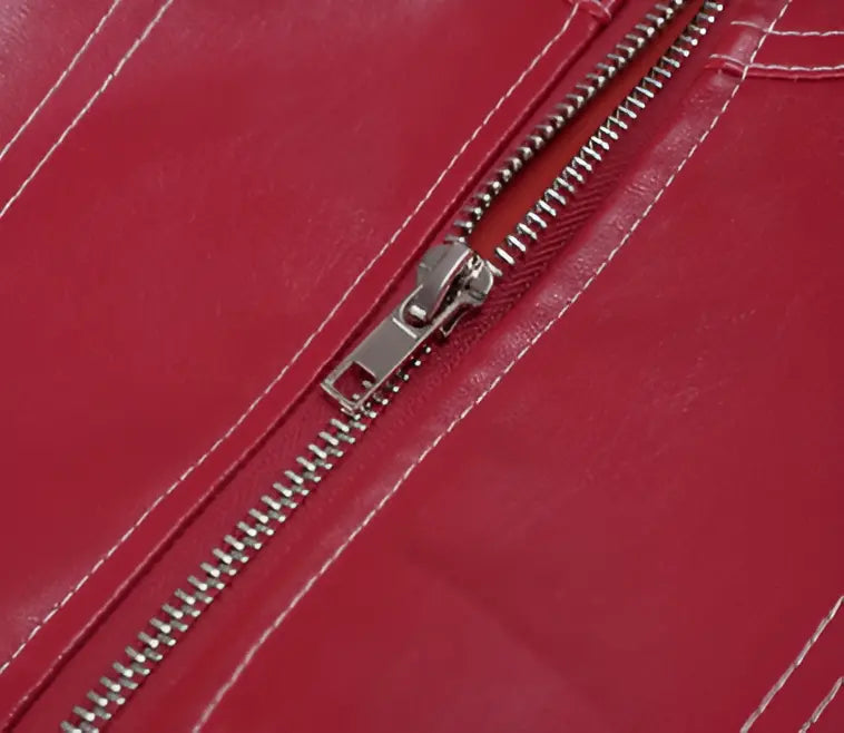 Giacca Casual Oversize in Pelle