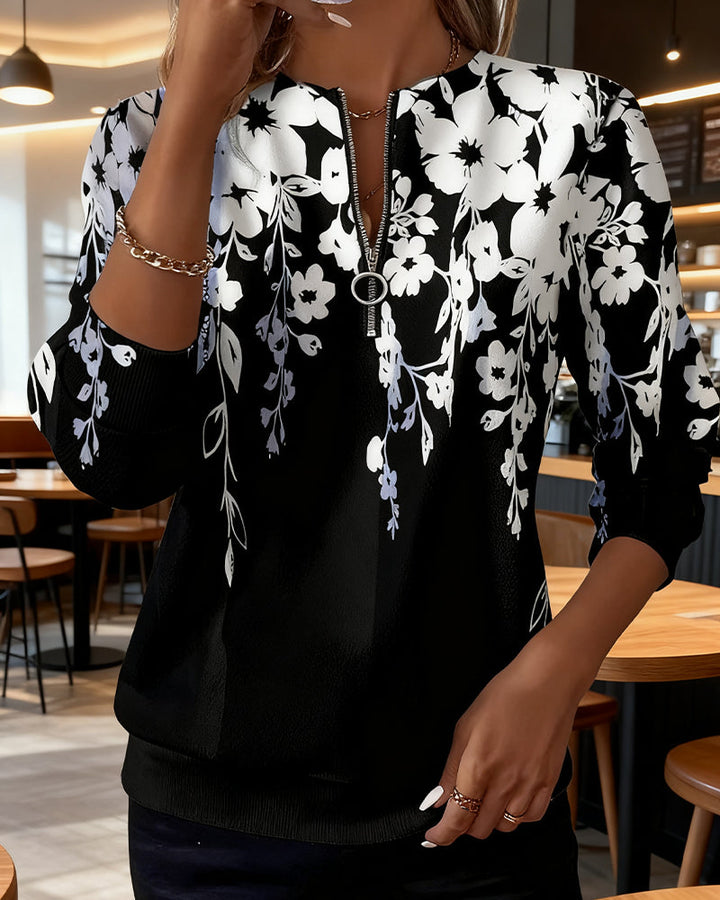 LAVINIA | FELPA MEZZA ZIP