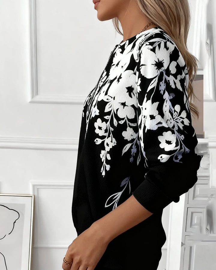 LAVINIA | FELPA MEZZA ZIP